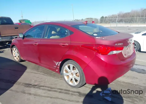 2013 Hyundai Elantra Limited z USA, uszkodzony, nr VIN 5NPDH4AE6DH351371